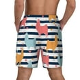 thumbnail image 4 of Gaeub Colorful Llama Mens Swim Trunks Stretch Beach Shorts Quick Dry for Men Swim Shorts Swimwear with Pockets- Medium, 4 of 9
