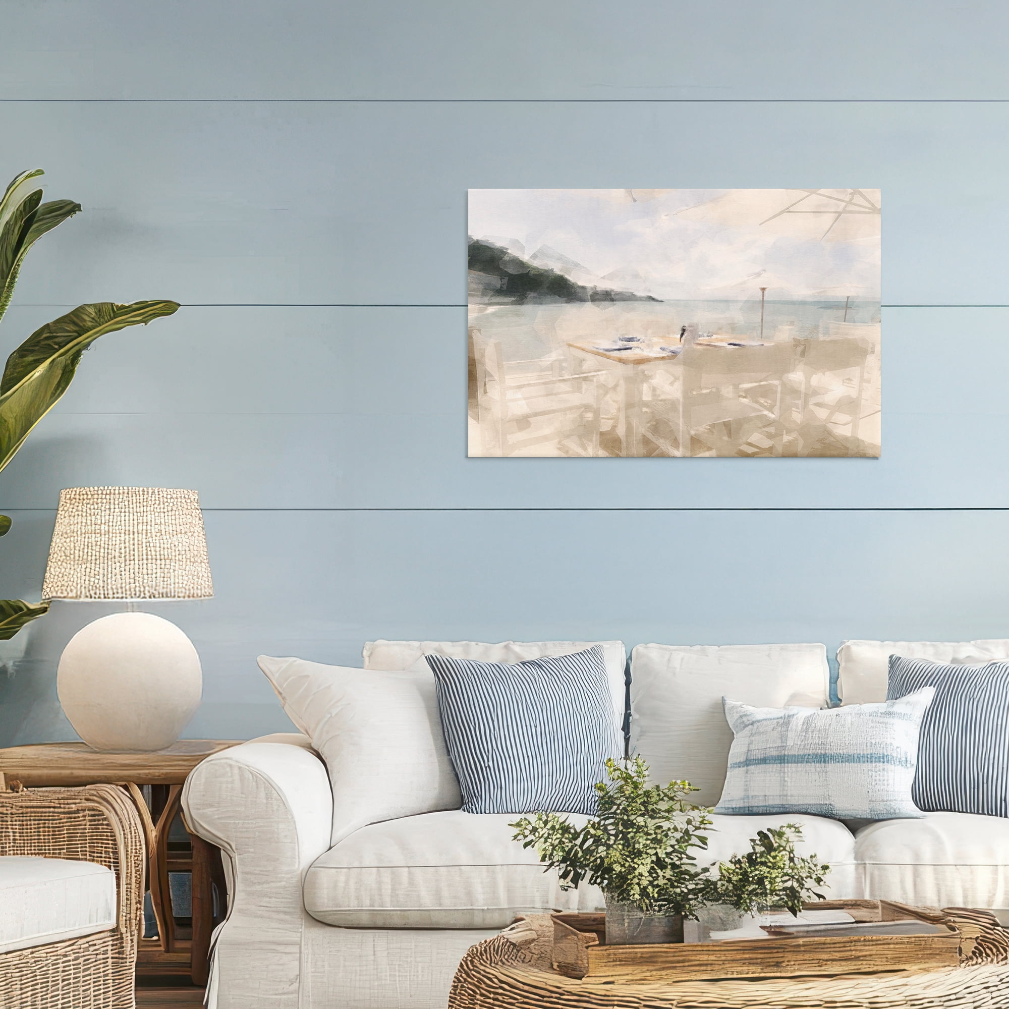 Stupell Industries Table By The Sea Canvas Wall Art, design by Noah Bay