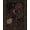 Gold, Pattern 3, variant on Design&I 6'x9' Ultra Soft Area Rug, Black Gold Celestial Garden and Starry Night Motif Elegant Floral Astronomical Fluffy Washable Non Shedding for Guest Room Bedroom Living Room
