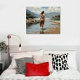 thumbnail image 4 of COMIO Wabi,Sabi Art Abstract Sea Sailing Boat Landscape Canvas Painting, Misty Morning Ocean Mural, White Minimalist Living Room Wall Decor, Decor Canvas, Wall Decor, 4 of 4