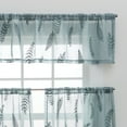 thumbnail image 2 of Better Homes & Gardens Embroidered Botanical Valance & Tier Set, 3-Piece Curtain, Green River, 60"W x 36"L, Indoor, Adult, Teen, 2 of 6