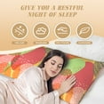 thumbnail image 3 of Body Pillow Cover - Soft Body Pillow Pillowcase, Colorful fruit Breathable Long Body Pillow Case Cover with Invisible Zipper 20x60in, 3 of 5