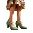 thumbnail image 6 of Win s Way Women's Oktoberfest Mary Jane Shoes Suede Heel Dress Pumps, 6 of 6