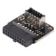 thumbnail image 2 of Adaptador de chasis de puerto frontal de PC, adaptador de chasis de computadora USB 3.0 convertidor de EE. UU. Adaptador de chasis de computadora Logre más, 2 of 9