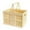 Yellow, variant on Plastic Basket Storage Crates, Plastic Baskets for Organizing, Collapsible Shopping Basket, Foldable Crate with Handles, Collapsible Crate for Car, Kitchen, Bathroom, Medicine Grocery