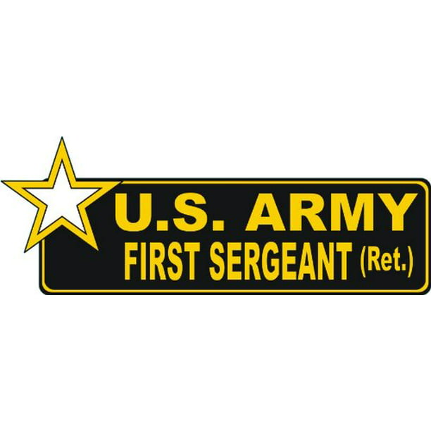 MAGNET United States Army Retired First Sergeant Bumper Magnetic ...