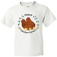thumbnail image 3 of Inktastic Future Chicken Farmer-Mother Hen and Chicks Youth T-Shirt, 3 of 5