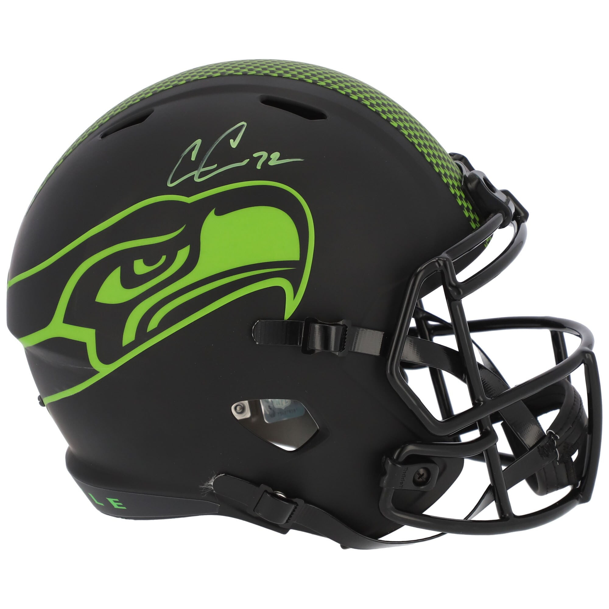 Jacob Hollister Signed Seahawks Matte White Mini Helmet w/JSA COA