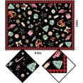 thumbnail image 3 of Yule Tablecloth Buffalo Check Pagan Winter Solstice Xmas Holiday Party Decoration Seasonal Rectangular Kitchen Dining Room Home Decor-60×84 inch, 3 of 5