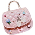 thumbnail image 1 of Bolso rosa bonito de princesa para niñas pequeñas, juego de simulación, disfraces y regalos de cumpleaños y Navidad, 1 of 2