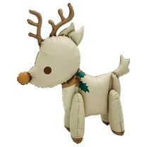 CASAFUN Christmas Decor Balloons,Giant Christmas Foil Balloons,Santa Reindeer Snowman Elk Penguin Christams Foil Mylar Helium Aluminum Film Balloons,Xmas Decorations Balloon Party Supplies