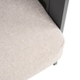 thumbnail image 4 of Christopher Knight Home 4-Piece Modern Outdoor Aluminum Chat Set, Black Finish with Beige Cushion, 4 of 19