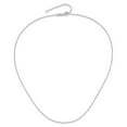 thumbnail image 4 of 14k White Gold 1.25mm Round Cable 1in+1in Adjustable Chain, 4 of 4