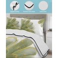 thumbnail image 4 of Sage Green Gold Twin Size Down Alternative Comforter, Lightweight Comforter Quilt Bedding Set with Pillow Shams Aesthetics Flower Boho Watercolor Art All Seasons Bed Comforter Duvet Insert 68"x86", 4 of 7