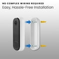 thumbnail image 5 of Wasserstein Power Adapter (5.2V 2A) with L-Shaped USB-C Cable (26ft.) & Backplate - Compatible with Arlo Video Doorbell 2K (2nd Generation) (White) (Doorbell NOT Included), 5 of 10