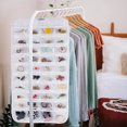 thumbnail image 6 of Bevtee 2 Pack Hanging Jewelry Organizer, 80 Pockets , Earring Holder Organizer for Women and Girls, White, 6 of 6