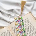 thumbnail image 6 of Kdxio Colorful Easter Eggs Print Metal Tassel Bookmarks,Perfect Gift for Art Lovers and Bookworms Metal Bookmarks for Women, 6 of 8