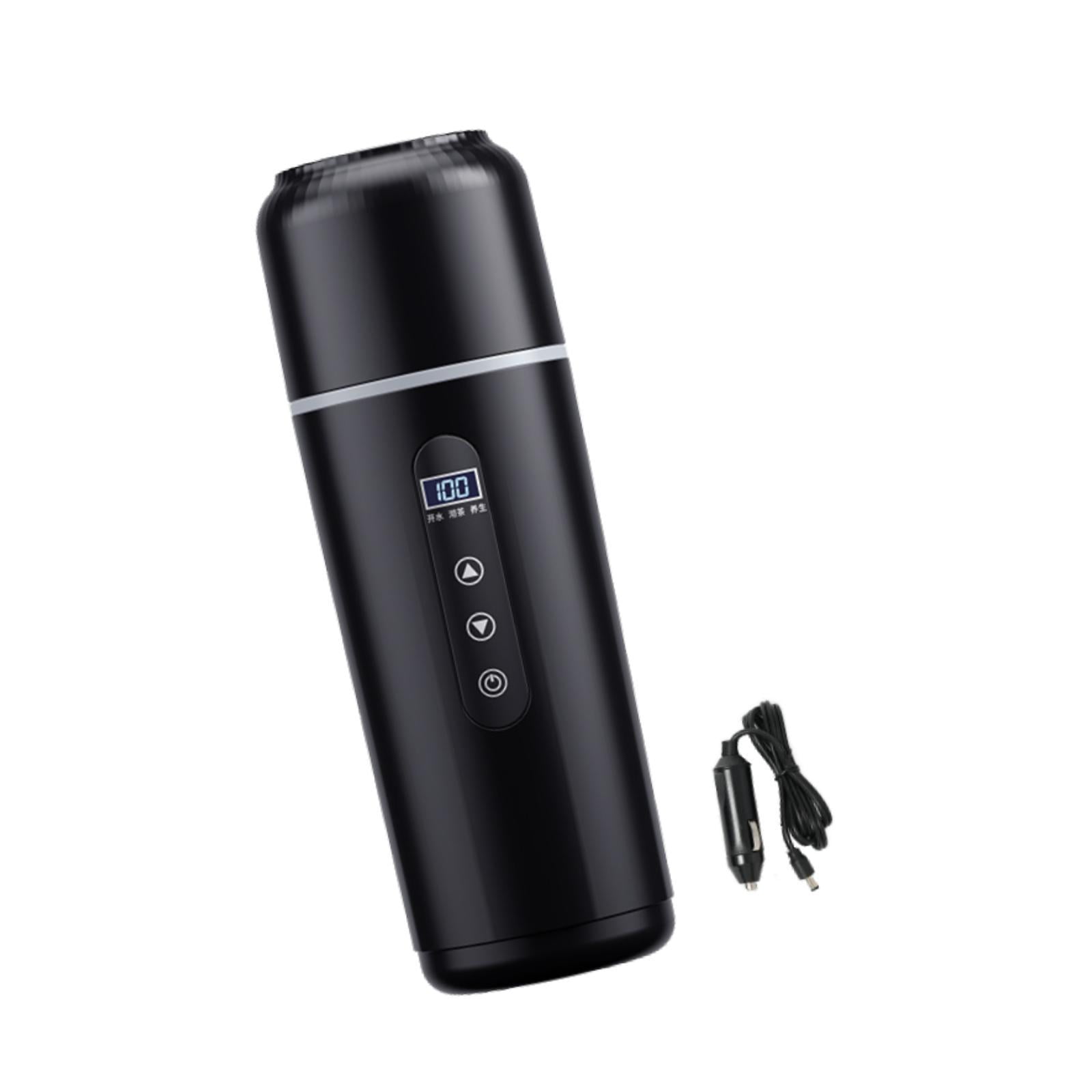 Fiocias Car Heating Travel Cup Car Electric Kettle Car Cup Warmer 12V/24V Car Heated Mug Style A