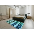 thumbnail image 4 of Ahgly Company Indoor Rectangle Patterned Medium Teal Green Area Rugs, 5' x 8', 4 of 6