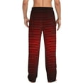 thumbnail image 3 of Balery Men'S Red Geometric Pants,Sleepwear Pants,Pajama Pants,Pj Bottoms Drawstring And Pockets-Large, 3 of 9