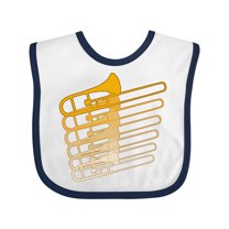 Inktastic Trombone Line Boys or Girls Baby Bib