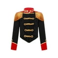 thumbnail image 2 of iiniim Kids Girls Stand Collar Long Sleeve Fringe Tassel Jacket Performance Party A Black 8, 2 of 7