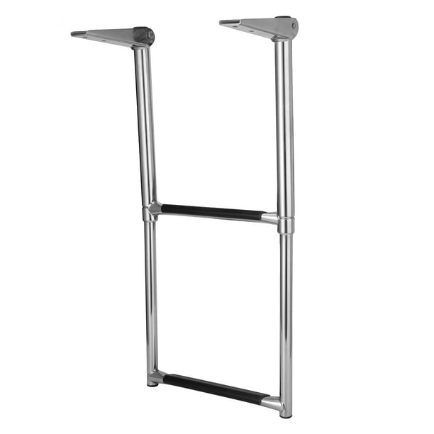 OTVIAP Boarding Ladder Swim Step 2 Steps Boat Ladder Folding Telescopic Stainless Steel For Pontoon Marine Yacht Upper Platform