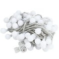 thumbnail image 1 of DC24V 10m 100LED bolas blancas cadena de luz cuerdas de lámpara impermeables para Navidad blanco cálido, 1 of 8
