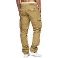 thumbnail image 4 of Pantalones cargo para hombre, pantalones informales para senderismo - Algodón, múltiples bolsillos, corte holgado, 4 of 4