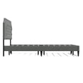 thumbnail image 4 of Curta Upholstered Platform Bed / Clipped Nailhead Trim with Button Tufting / Mattress Foundation / No Box Spring / Easy Assembly, Stone, California King, 4 of 7