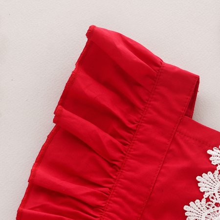 

Aayomet Ruffle Infant Girls Clothes Print Baby Romper Flower Lace Bodysuit Girls Romper&Jumpsuit Baby Girl Clothes Red 0-6 Months