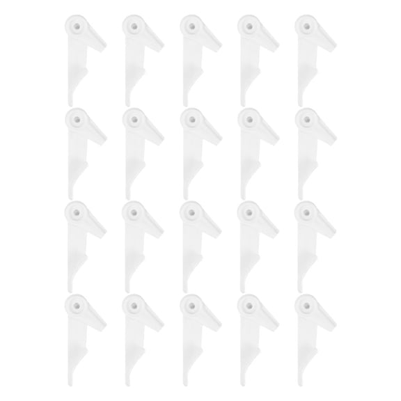 LEORX 20pcs Ceiling Light Accessories White Plastic Fixed Clips for LED Ceiling Lights