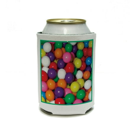 Guam Drink - Gumballs Gum Funny - Birthday Kid's Can Cooler Drink Insulator Beverage Insulated Holder