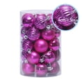 thumbnail image 4 of 34 Pcs/set Christmas Tree Hanging Ball Home Mall Office Wall Tree Window Ball Decor Plastic Ornament  Coffee, 4 of 8