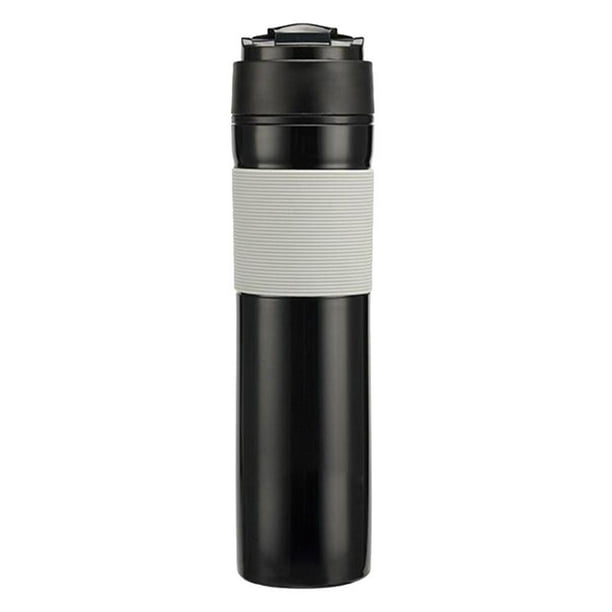 Mini cafetera portátil de prensa francesa, taza para café caliente y frío, gran regalo Negro