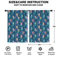 thumbnail image 2 of Blackout Kids Curtains,Dark Blue Princess Mermaid Sea Pattern Childrens Insulated Curtains Set Of 2,Bedroom Essentials,Toddler Room Decor 42"x63", 2 of 5