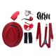 thumbnail image 5 of Conjunto De Disfraz De Anciano De Los Años 20, Kit De Vestir De Gángster Con Sombrero, Tirantes, Reloj, Pipa, Pajarita, Gafas, Para Fiestas De Baile Retro Para Niños, 5 of 7
