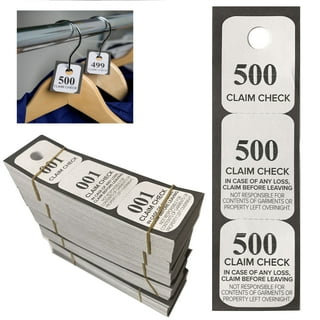 Coat Check Tickets