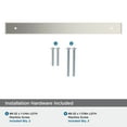 thumbnail image 5 of Amerock Maymont 8-13/16 inch (224mm) Center-to-Center Rectangle Satin Nickel Cabinet Pull Backplate, 5 of 7