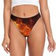 thumbnail image 1 of Balery Fiery Orange Flames Energy Tangas de Algodón para Mujer con Estampado – Ropa Interior Sexy, Transpirable, G-string-3X-Large, 1 of 6