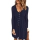 thumbnail image 2 of Vestidos Para Mujer Vestidos de Otoño Casual Otoño Sólido Erógeno Cuello en U Botones Manga Larga Cintura Vestido Odeerbi  ODB132551, 2 of 8