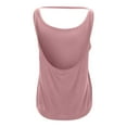 thumbnail image 6 of DHFJKG Tank Tops Women Open Back Workout Loose Fit Sleeveless Scoop Neck T Shirts Solid Color Basic Tee Gym Yoga Clothes Comfortable Top, 6 of 8