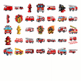 thumbnail image 2 of 35pcs Red Fire Stationery Stickers Cartoon Truck PVC Stickers Animal Kids Stickers for Laptops Phones Suitcase, 2 of 9