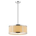 thumbnail image 6 of Butler 2-Light Polished Chrome Pendant With Coarse Cream Linen Shade And Opal Acrylic Diffuser, 6 of 6