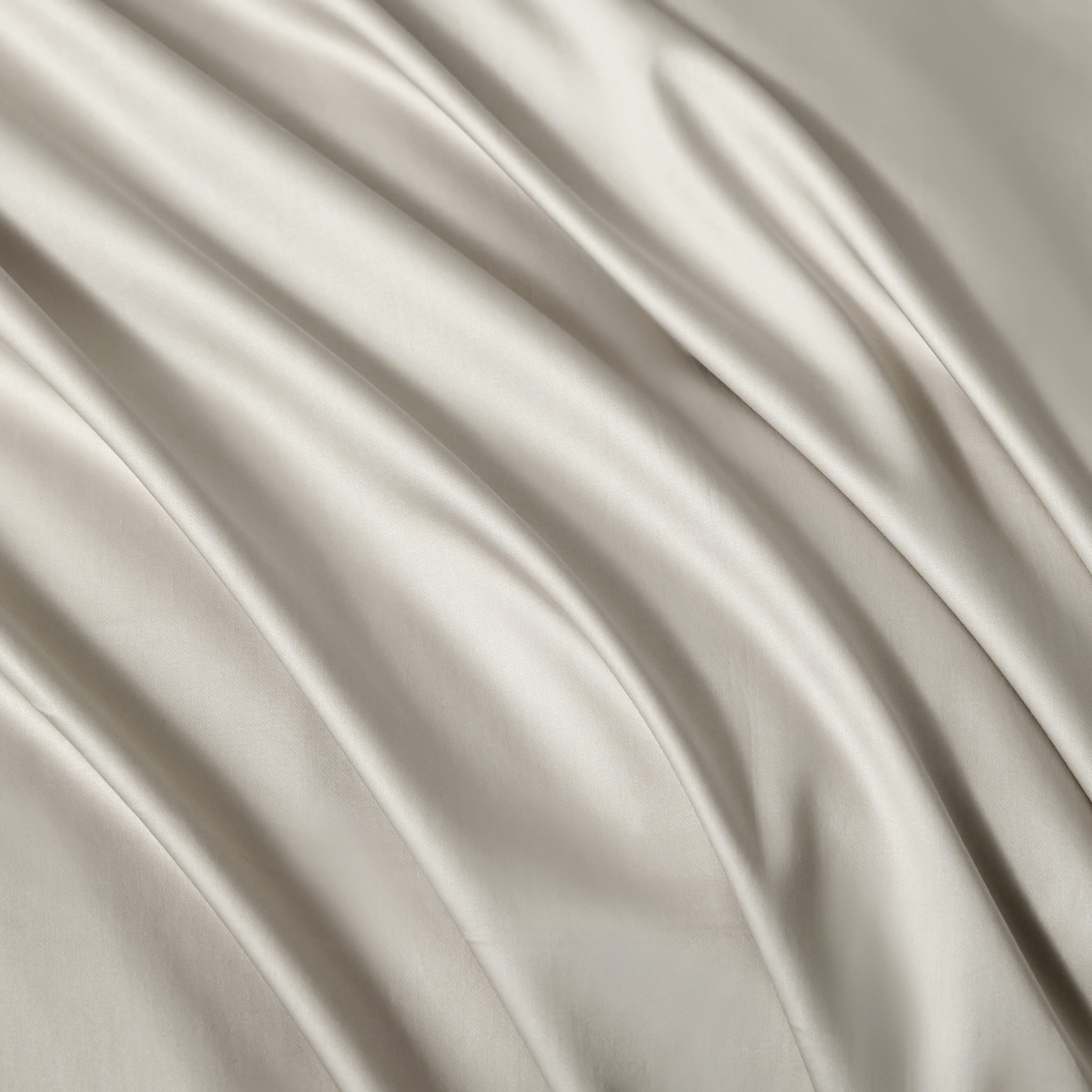 PURE ERA 800 Thread Count Long Staple Cotton Duvet Cover Set Sateen Silky Soft Luxurious Smooth Beige King