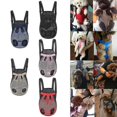 thumbnail image 2 of Mochila portadora de mascotas, bolsa de viaje frontal ajustable con patas de perro y gato, bolsa de viaje en el pecho, 2 of 5
