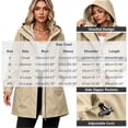 thumbnail image 3 of Enjoytime Rain Jacket Women Long Sleeve Zip Up Hooded Windbreaker Outdoor Hiking Travel Casual Outerwear with Pockets, 3 of 8