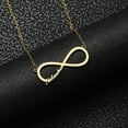 thumbnail image 2 of Personalized Name Custom Name Necklace Personalized Customized Necklace Infinite Necklace Gold Name Necklaces Bridesmaid Gift, 2 of 5
