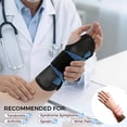 thumbnail image 6 of INDEEMAX Copper Carpal Tunnel Wrist Brace,Breathable Wrist Support for Women and Men,Adjustable Wrist Support Splint for Tendonitis,Sprain,Arthritis,Pain Relief (Blue/Black,L/XL), 6 of 7
