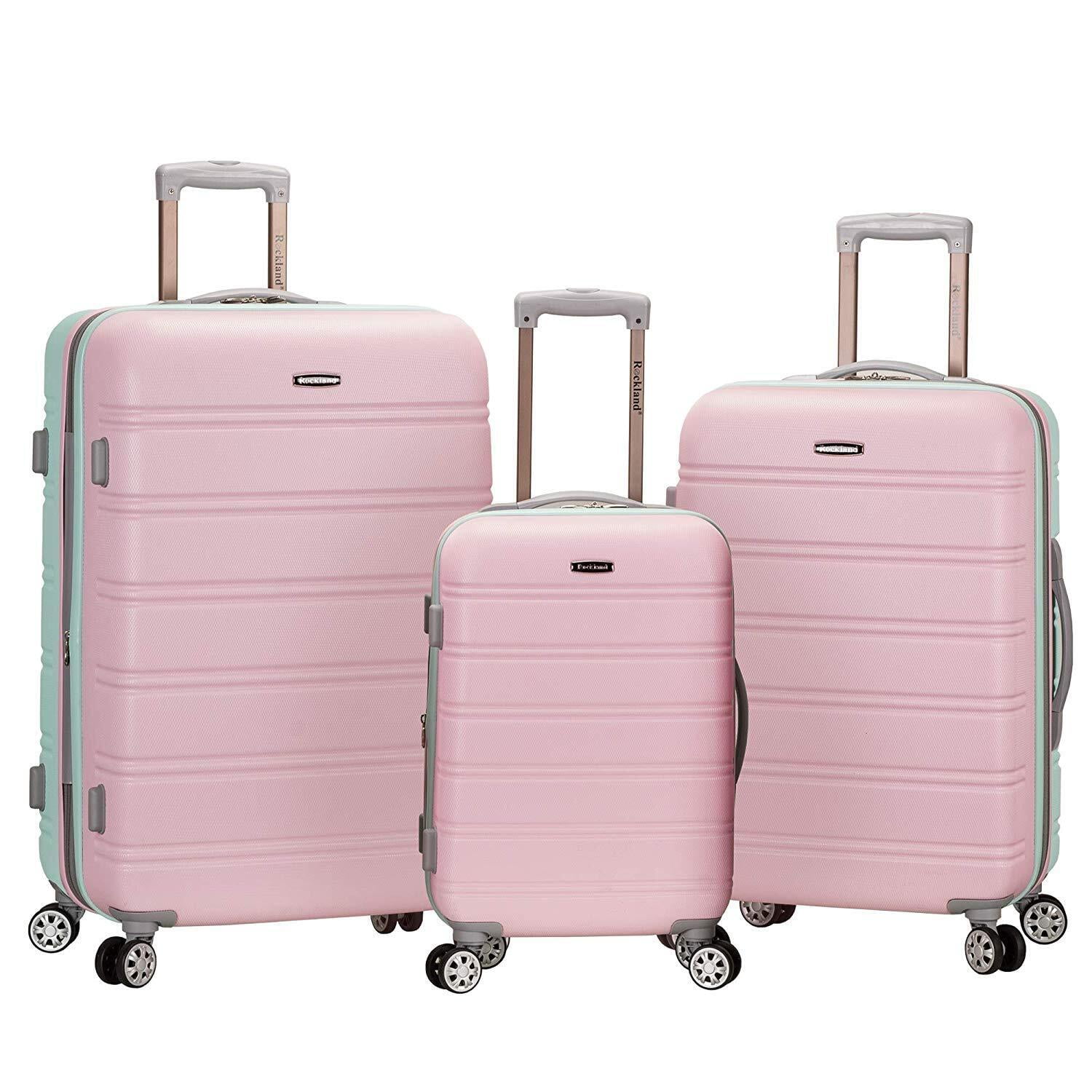 Rockland Luggage Melbourne 3 Piece Hardside Luggage Set - Walmart.com